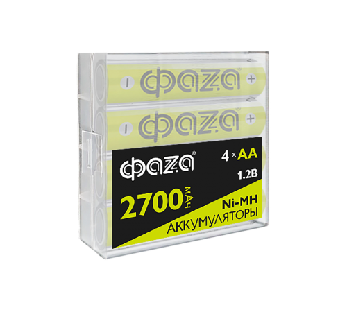 Аккумуляторная батарея  AA 2700мАч Ni-MH Box-4  .5059726  ФАZA