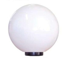 Светильник садово-парковый Шар 300 Б НТУ 06-75-01 опал пмма /корпус плоский черный  1030480148  Элетех