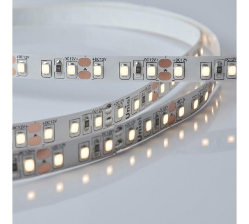Лента светодиодная теплый белый свет 3000К ULS-M13-2835-120LED/m-8mm-IP20-DC12V-9,6W/m-5M-3000K PROFI  UL-00004364  Uniel