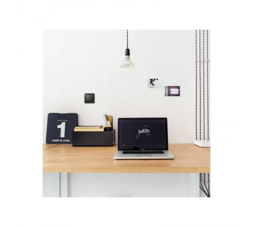 Simon 82 Клавиша для кнопочного выключателя с подсветкой под пиктограммы, S82, S82N, S82 Detail, графит  82013-38  Simon