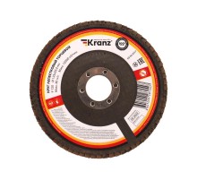 Круг лепестковый торцевой, P120, 125х22,2мм  KR-90-0017  Kranz