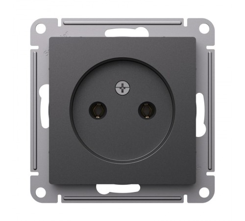 AtlasDesign Базальт Розетка без заземления без шторок, 16А, механизм  ATN001441  SE