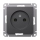 AtlasDesign Базальт Розетка без заземления без шторок, 16А, механизм  ATN001441  SE