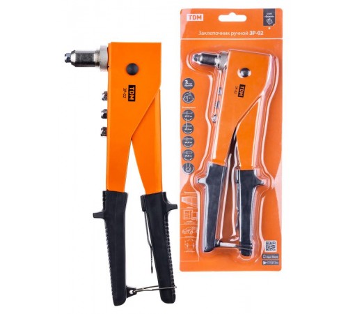 Заклепочник ручной ЗР-02, 2.4, 3.2, 4.0, 4.8 мм, "Гранит"  SQ1037-0102  TDM