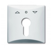 Плата центральная (накладка) с поворотной ручкой, IP44, серия Allwetter 44, цвет альпийский белый  1710-0-1829   2CKA001710A1829  ABB