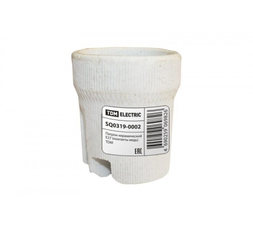Патрон керамический Е27 (контакты медь, гильза медь)  SQ0319-0002  TDM