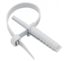 Хомут дюбельный серый (7х150) (50шт.) EKF PROxima  plc-nst-7.2x150w  EKF