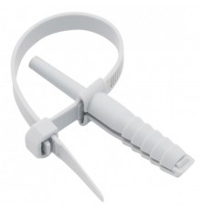 Хомут дюбельный серый (7х150) (50шт.) EKF PROxima  plc-nst-7.2x150w  EKF