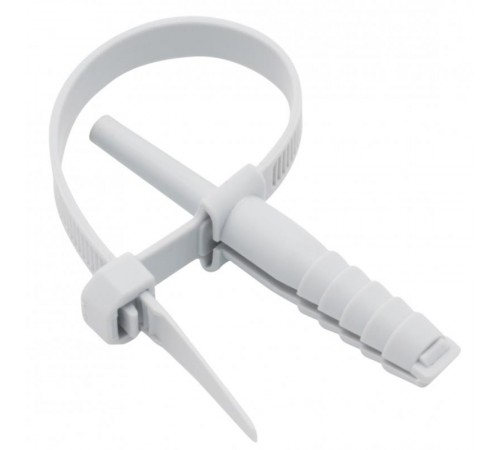 Хомут дюбельный серый (7х150) (50шт.) EKF PROxima  plc-nst-7.2x150w  EKF