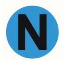 Наклейка "N" d=20mm. PROxima  an-2-08-1  EKF