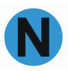 Наклейка "N" d=20mm. PROxima  an-2-08-1  EKF