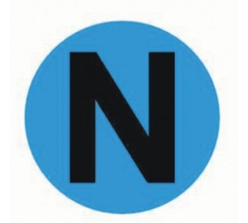 Наклейка "N" d=20mm. PROxima  an-2-08-1  EKF