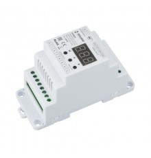 INTELLIGENT ARLIGHT Диммер SMART-DALI-104-62-ADDR-DIM-DT6-DIN White (12-24V, 4x5A) (IARL, IP20 Пластик, 5лет)  028422  Arlight