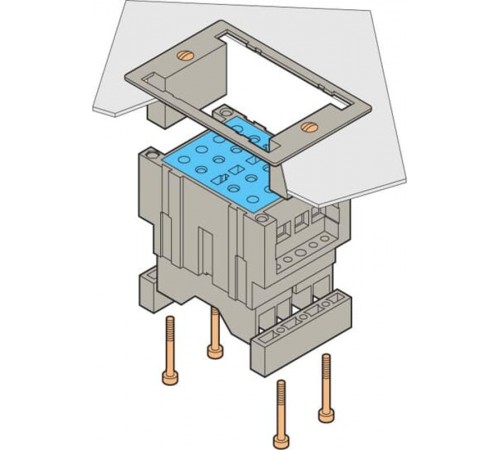 Блок PF-E-VA Клеммный для цепей полярности, не размыкаемый, монт аж в панель, зажим под болт  1SNA166761R0000  TE