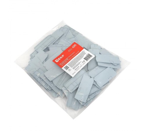 Заглушка для 4 Push-in 3 вывода серая EP-PIT-4-3  EKF