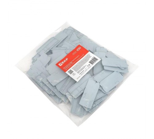 Заглушка для 4 Push-in 3 вывода серая EP-PIT-4-3  EKF