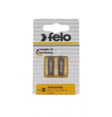 Бита Плоская шлицевая 8X1,2X25, серия Industrial, 2шт в блистере  02080036  Felo