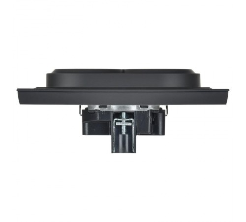 BRITE Розетка 2-ая с заземлением без шторок 16А в сборе РС12-3-БрГ графит   BR-R21-16-K53-F  IEK