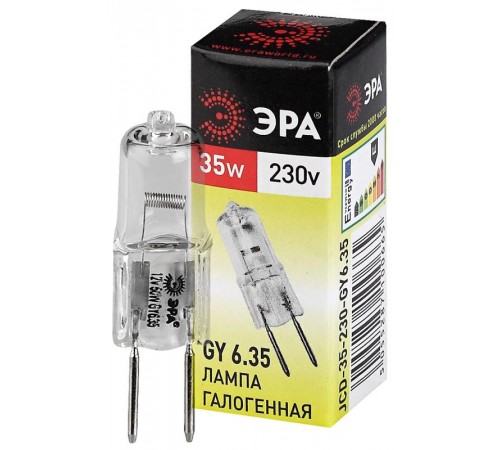 Лампа галогенная  35Вт 220В GY6.35 JCD  C0027373  ЭРА