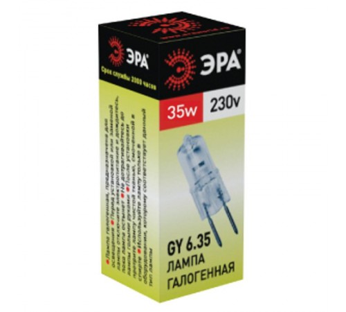 Лампа галогенная  35Вт 220В GY6.35 JCD  C0027373  ЭРА