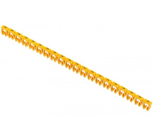 Маркер откр. тип KE 4-6мм2 символ "V" (200шт/упак)   UMK-KE3-V  IEK