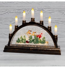 Декоративный светильник Подсвечник с эффектом снегопада  501-164  NEON-NIGHT