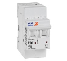 Выключатель автоматический двухполюсный OptiDin BM63-2C10-4,5-УХЛ3  326802  КЭАЗ
