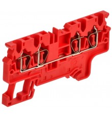 ARMAFIX Клемма пруж. CX2.5-4 4-конт. красная  AF-CT42-00-4-K04-002  IEK