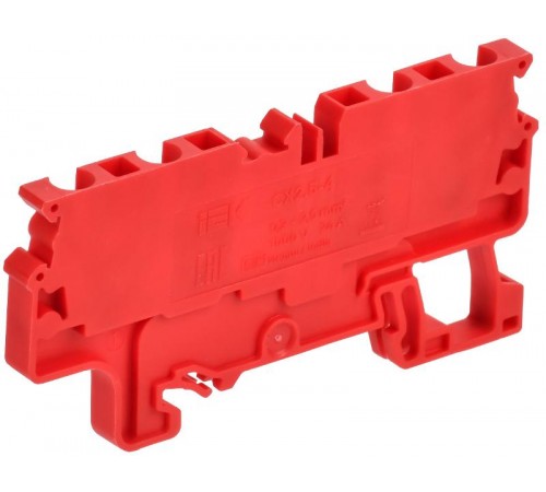 ARMAFIX Клемма пруж. CX2.5-4 4-конт. красная  AF-CT42-00-4-K04-002  IEK