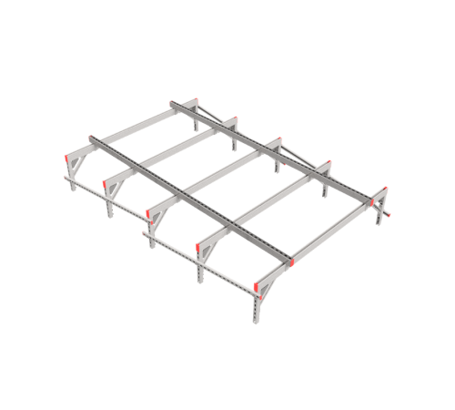 Опорная конструкция для установки оборудования TECHNORAPTOR 2000х3000 тип 2  KM-TR-SSEI-2000-3000-2  КМ - профиль