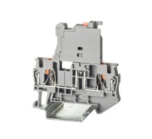 Клемма для предохранителя, зажим push-in, 2 точки подключения, 4 кв.мм, серая  VPR-4-HESILED250  DKC