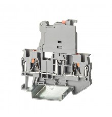 Клемма для предохранителя, зажим push-in, 2 точки подключения, 4 кв.мм, серая  VPR-4-HESILED24  DKC