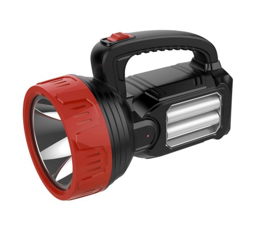 Фонарь рабочий поисковый с основным и боковыми светом 6 Вт + 10 Вт, 220 В, встроенный аккумулятор, 5 ч автономной работы  75-7823  Rexant