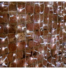 Гирлянда Светодиодный Дождь 2х1,5 м, эффект мерцания, прозрачный провод, 230 В, диоды белые  235-315-6  NEON-NIGHT