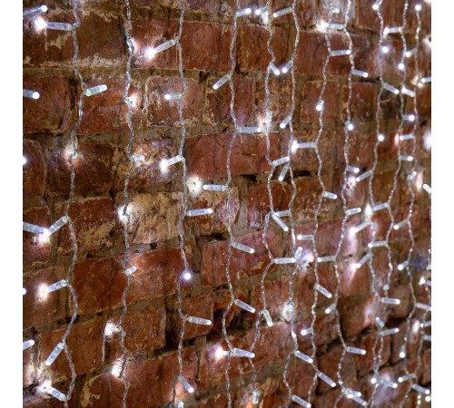 Гирлянда Светодиодный Дождь 2х1,5 м, эффект мерцания, прозрачный провод, 230 В, диоды белые  235-315-6  NEON-NIGHT