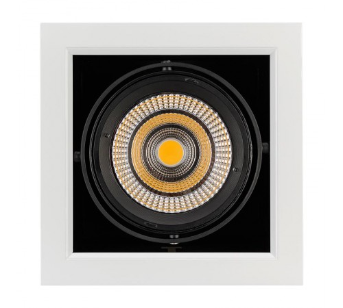 Светильник CL-KARDAN-S190x190-25W Warm3000 (WH-BK, 30 deg)  024985  Arlight