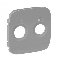 Valena ALLURE Алюминий Накладка розетки TV-SAT  754827  Legrand