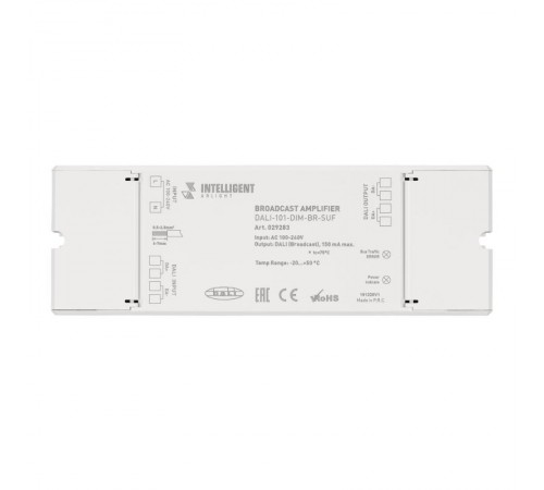 INTELLIGENT ARLIGHT Усилитель DALI-101-DIM-BR-SUF (DALI bus, 230V)  029283  Arlight