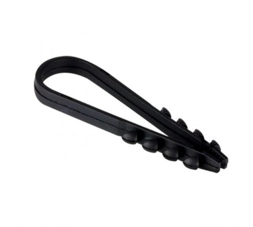 Дюбель-хомут для круглого кабеля (19-25мм) черный (100шт.) EKF PROxima  plc-ncc-19x25b  EKF