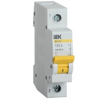 Выключатель нагрузки модульный (мини-рубильник) ВН-32 1Р 125А  MNV10-1-125  IEK