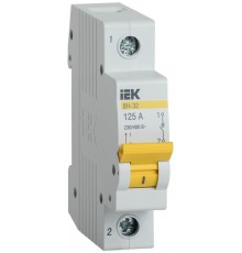 Выключатель нагрузки модульный (мини-рубильник) ВН-32 1Р 125А  MNV10-1-125  IEK