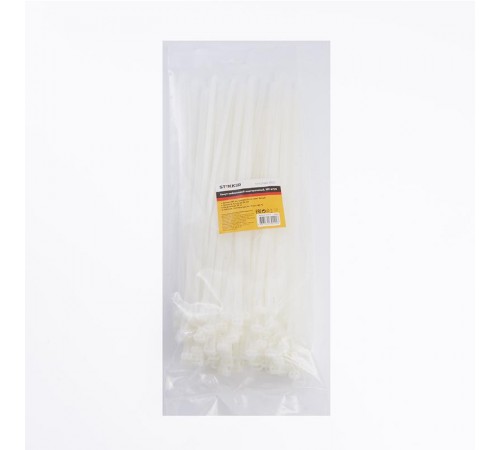 Хомут нейлоновый многоразовый 8x300 мм , белый (100шт в упак)  39084  STEKKER