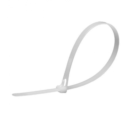 Хомут нейлоновый многоразовый 8x300 мм , белый (100шт в упак)  39084  STEKKER
