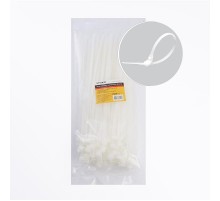 Хомут нейлоновый многоразовый 8x300 мм , белый (100шт в упак)  39084  STEKKER