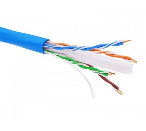 Информационный кабель неэкранированый U/UTP 4х2 CAT6A, LSZH, синий  RN6AUULS5BL  DKC