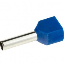 Наконечник-гильза двойная с изолир.фланцем 16 кв.мм синий (НШВИ2)  IFD2-16-14BL  DKC
