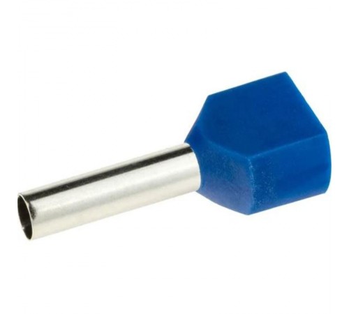 Наконечник-гильза двойная с изолир.фланцем 16 кв.мм синий (НШВИ2)  IFD2-16-14BL  DKC