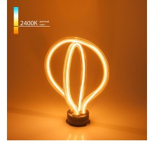 Лампа светодиодная Art filament 8W 2400K E27 double round (BL151) декоративная светодиодная филаментная  a043993  Elektrostandard