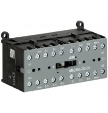 Мини-контактор реверсивный VBC6A-30-01-05 (9A при AC-3 400В), катушка 220В DC, с винтовыми клеммами  GJL1213911R0015  ABB