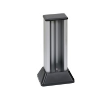 Simon CIMA 500 Миниколонна 2-сторонняя на 4 модуля 500CIMA, 336х126,5(158)х109,5(181) мм, алюминий-графит  52550222-033  Simon